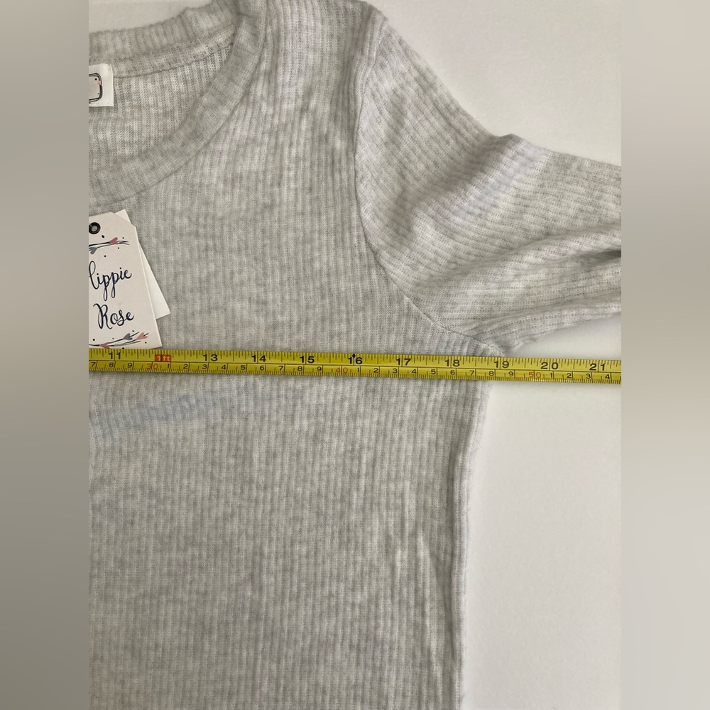 Hippie Rose | NWT Women’s Henley Soft Ribbed Long Sleeve Top - Picture 6 of 6
